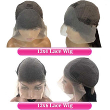 Load image into Gallery viewer, Crowned Roots 13x4 Pre-Cut Swiss Lace Wig Reddish Brown Color Jerry Curly Bleach Knots