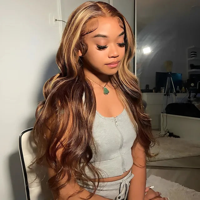 Ombre Highlight Body Wave Wig