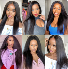 Load image into Gallery viewer, Crowned Roots Kinky Straight 13X4 150% Density Lace Wig