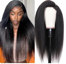 Load image into Gallery viewer, Crowned Roots Kinky Straight 13X4 150% Density Lace Wig