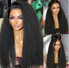 Load image into Gallery viewer, Crowned Roots Kinky Straight 13X4 150% Density Lace Wig