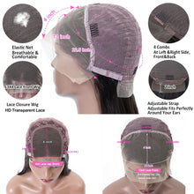 Load image into Gallery viewer, Crowned Roots Glueless 99j Straight 13x4 HD Tranparent Lace