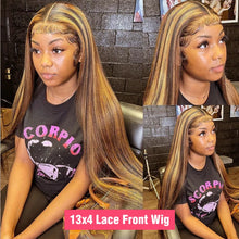 Load image into Gallery viewer, Crowned Roots Highlight Glueless Ready To Wear And Go Preplucked Straight Human Hair Wig