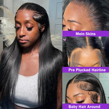 Load image into Gallery viewer, Crowned Roots 250% Density Bone Straight HD Lace Front Wig Glueless Human Hair