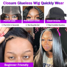 Load image into Gallery viewer, Crowned Roots 250% Density Bone Straight HD Lace Front Wig Glueless Human Hair