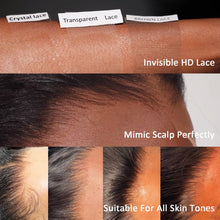 Load image into Gallery viewer, Crowned Roots Instant Glamour: 24 Inch Glueless Human Hair Lace Front Wig - Pre Cut, Pre Plucked, and Ready to Wear in Just 3 Seconds!