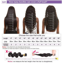 Load image into Gallery viewer, Crowned Roots 3 Bundles Loose Deep Wave 100% Unprocessed Virgin Brazilian Remy