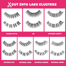 Load image into Gallery viewer, Crowned Roots DIY Lash Clusters Wispy