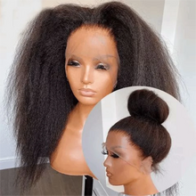 Load image into Gallery viewer, Crowned Roots Yaki Straight Lace Front Wig Human Hair
