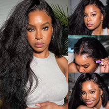 Load image into Gallery viewer, Crowned Roots Yaki Straight Lace Front Wig Human Hair
