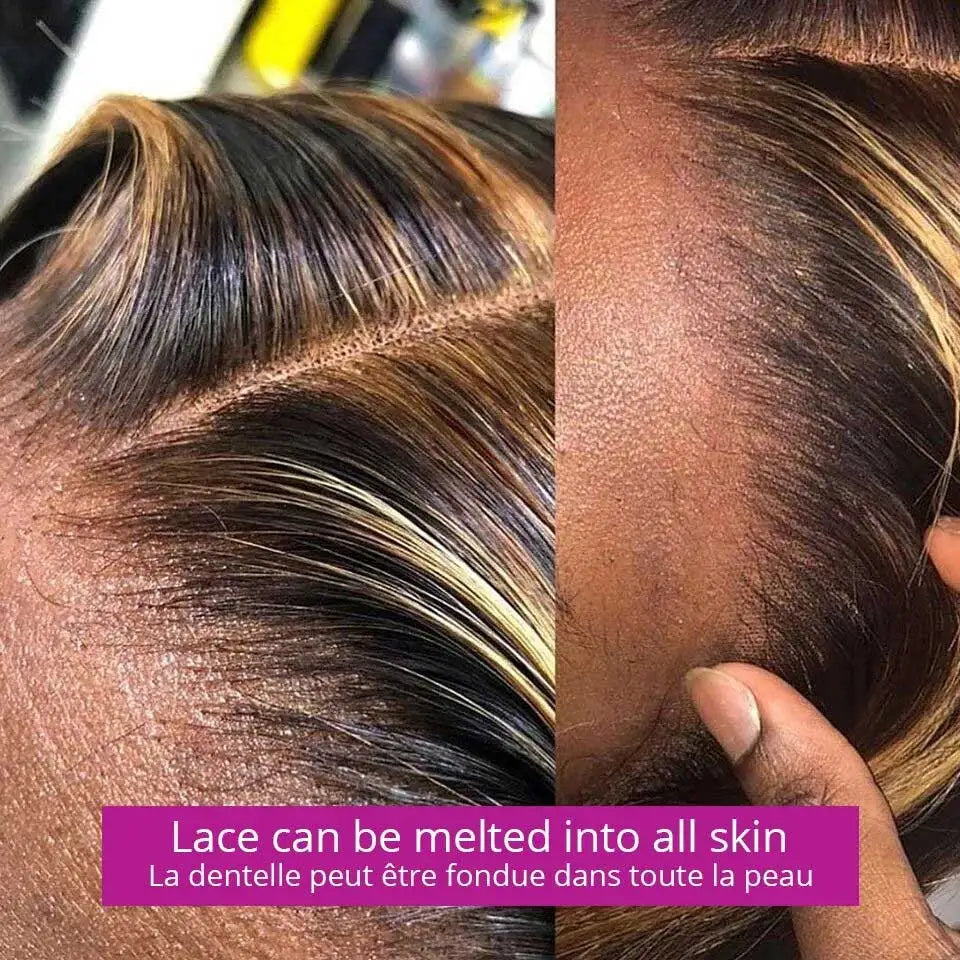 Honey Blonde Highlight Body Wave Wig