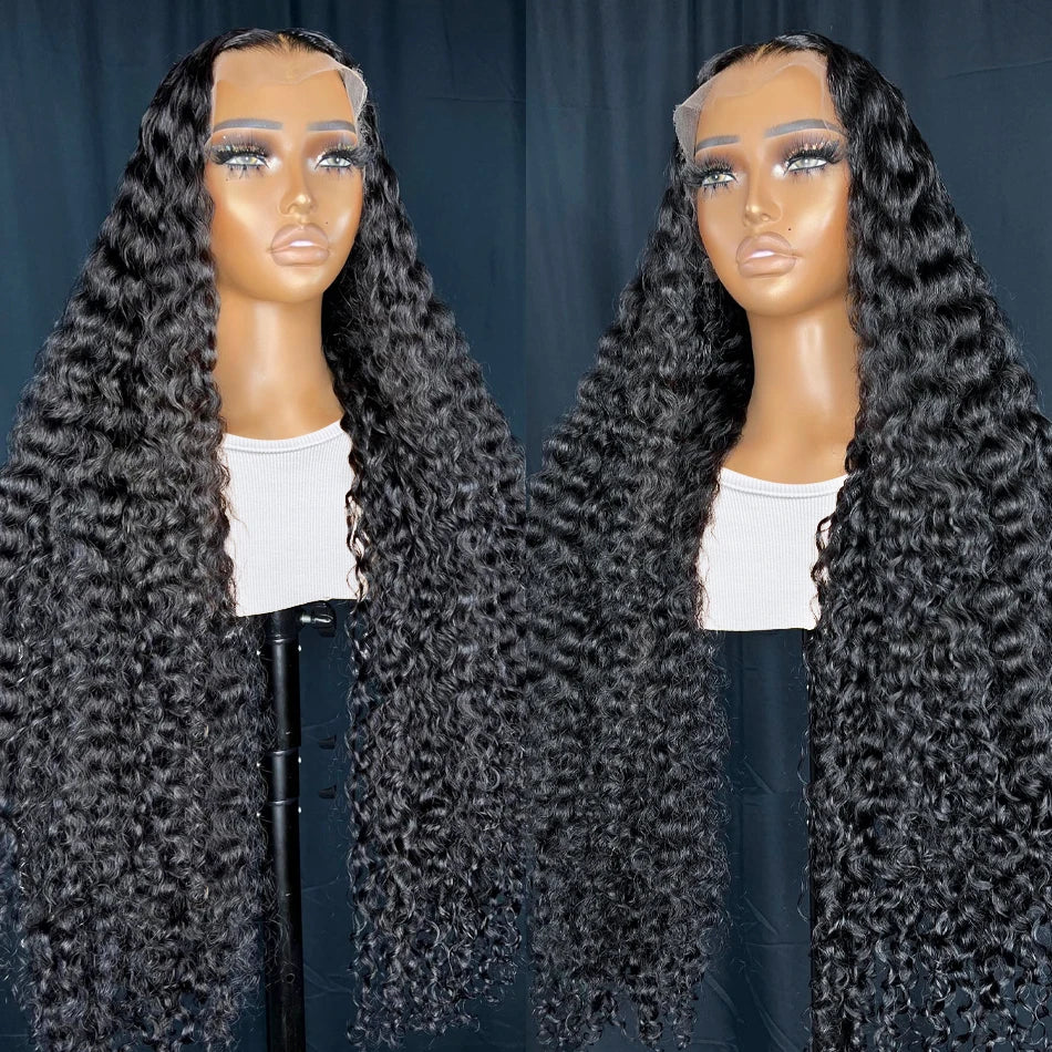 Crowned Roots Deep Wave HD Transparent Lace Human Hair