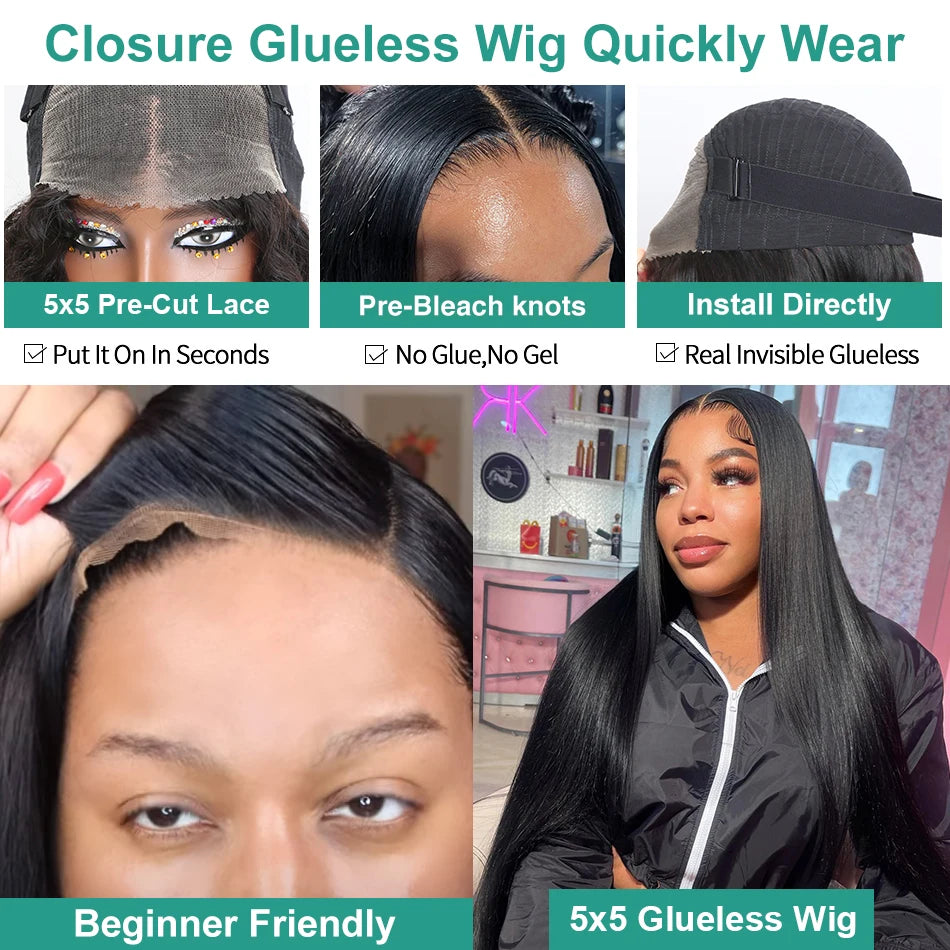 Skin Melt Perfect Hairline Glueless Straight Wig