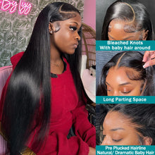 Load image into Gallery viewer, Crowned Roots HD Lace Skin Melt Perfect Hairline Glueless Straight Wig with Bleached Knots
