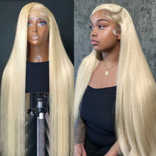 Load image into Gallery viewer, Crowned Roots 613 Honey Blonde Bone Straight Human Hair Wig
