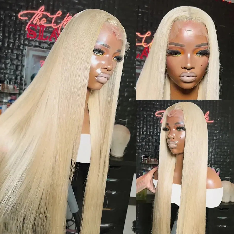 613 Honey Blonde Bone Straight Wig