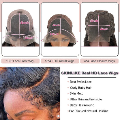 4C Hairline Kinky Curly Wig