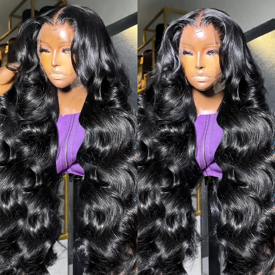 Crowned Roots Body Wave 13x4 13x6 Transparent Lace 5x5 Closure Wig