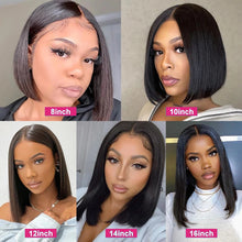 Load image into Gallery viewer, Crowned Roots Bone Straight Preplucked Human Hair Transparent Lace Frontal Wig
