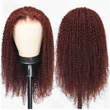 Load image into Gallery viewer, Crowned Roots Reddish Brown Kinky Curly Pre Plucked Wig
