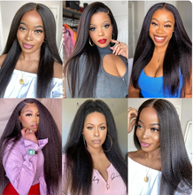 Load image into Gallery viewer, Crowned Roots Kinky Straight 13X4 150% Density Lace Wig
