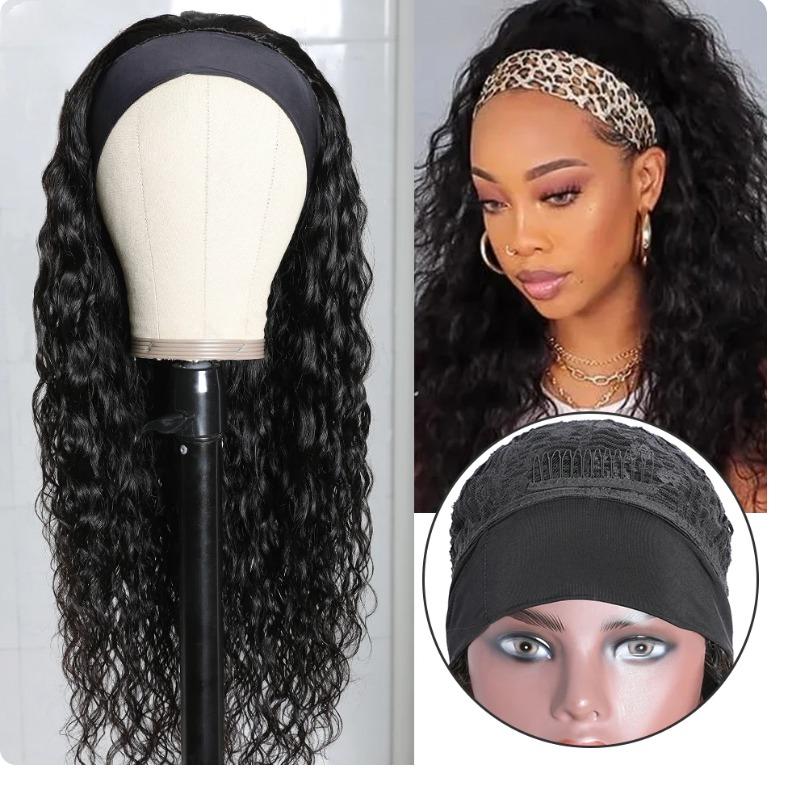 No-Glue Water Wave Headband Wig — Throw On & Go