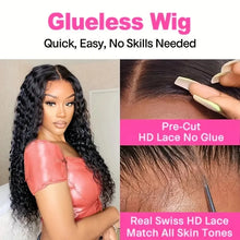 Load image into Gallery viewer, Crowned Roots Precut Deep Wave Glueless Wear And Go Human Hair Wig
