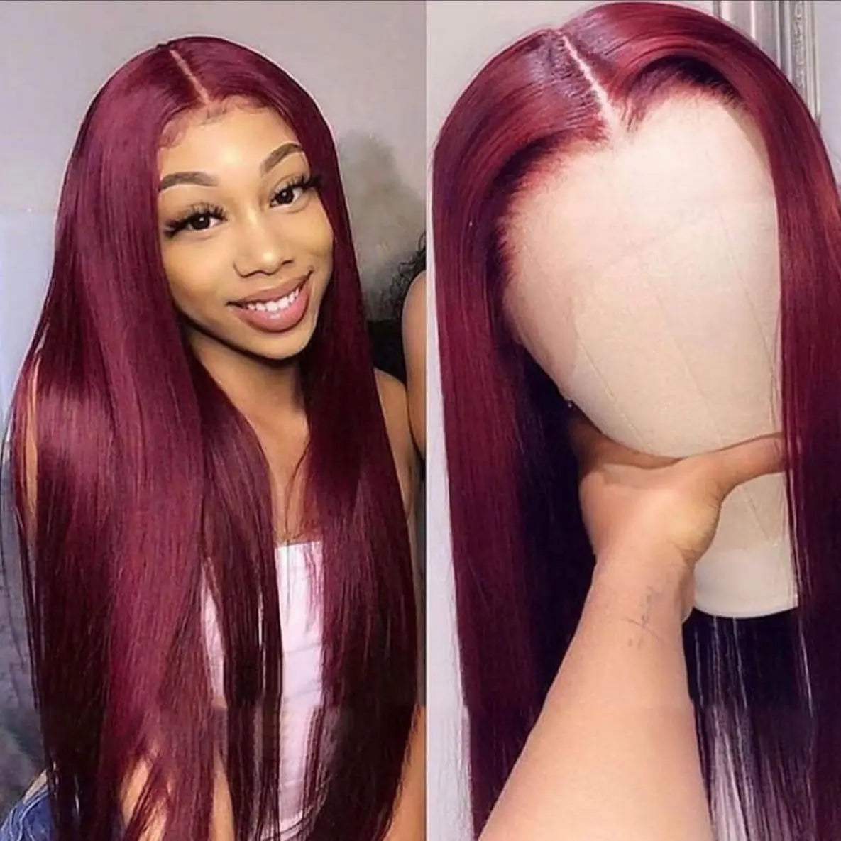 Glueless 99j Straight Wig
