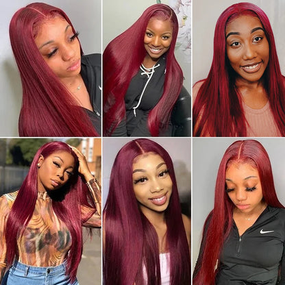 Glueless 99j Straight Wig