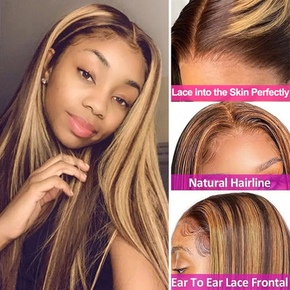 Straight Highlight Glueless Wig