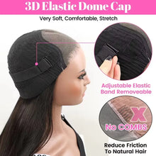 Load image into Gallery viewer, Crowned Roots Bone Straight 5x5 HD Lace Closure Wig Glueless Wear And Go Human Hair
