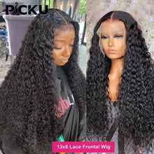 Load image into Gallery viewer, Crowned Roots PrePlucked Glueless Ready To Wear Curly 13x6 HD Lace Human Hair Wig
