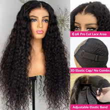 Load image into Gallery viewer, Crowned Roots PrePlucked Glueless Ready To Wear Curly 13x6 HD Lace Human Hair Wig
