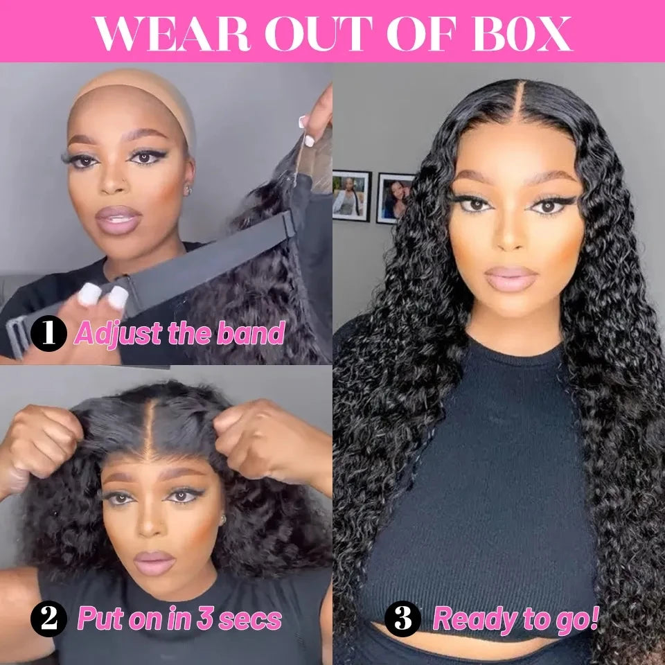 Ready To Wear Curly Lace Wig