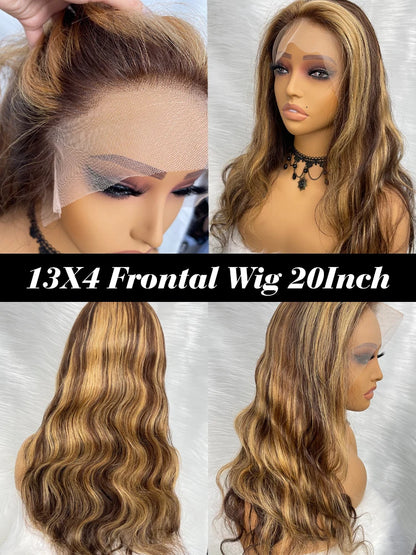 P4/27 Ombre Honey Blond Lace Wig