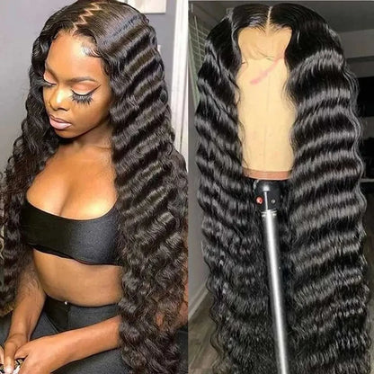 Loose Deep Wave HD Transparent Lace Wig