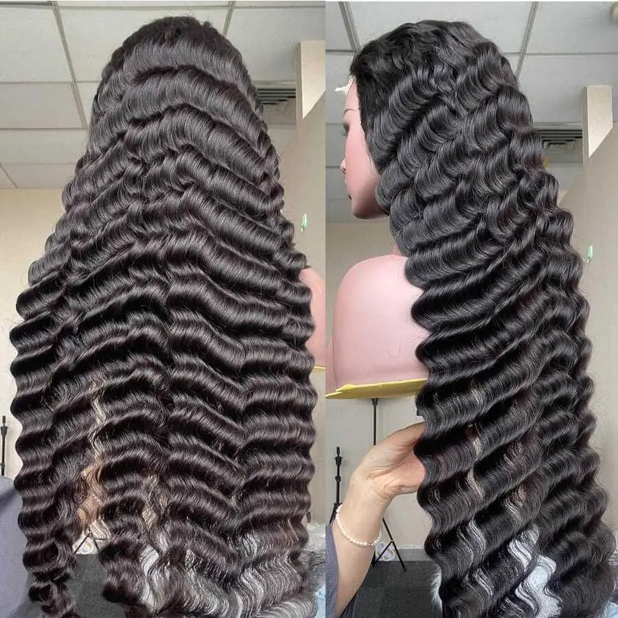 Loose Deep Wave HD Transparent Lace Wig