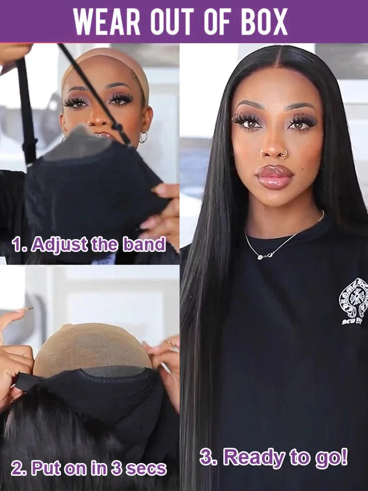 Bone Straight Glueless Wig