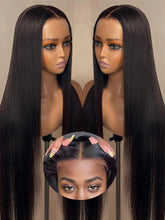 Load image into Gallery viewer, Crowned Roots 220% Density Bone Straight 13x4 HD Lace Front Wig Glueless Human Hair
