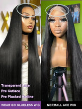 Load image into Gallery viewer, Crowned Roots 220% Density Bone Straight 13x4 HD Lace Front Wig Glueless Human Hair
