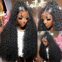 Load image into Gallery viewer, Crowned Roots 13x6 250 Density Transparent HD Deep Water Wave Lace Front Human Hair Wig
