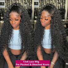 Load image into Gallery viewer, Crowned Roots 13x6 250 Density Transparent HD Deep Water Wave Lace Front Human Hair Wig
