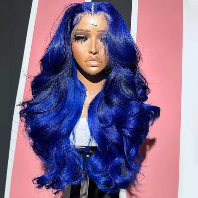 Royal Blue Body Wave Wig