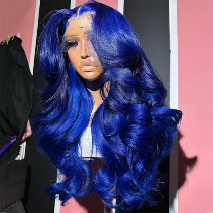 Royal Blue Body Wave Wig