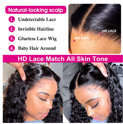 Glueless Loose Deep Wave HD Lace Wig