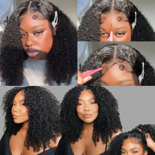 Load image into Gallery viewer, Crowned Roots Kinky Curly Wear &amp; Go Pre cut Glueless Lace Wig
