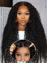 Load image into Gallery viewer, Crowned Roots 7x5 Pre-Cut Lace Wig Wear &amp; Go Jerry Curly Human Hair Wig Beginner Friendly
