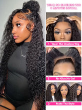 Load image into Gallery viewer, Crowned Roots 7x5 Pre-Cut Lace Wig Wear &amp; Go Jerry Curly Human Hair Wig Beginner Friendly
