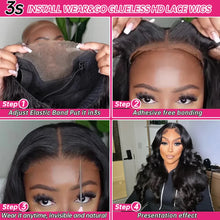 Load image into Gallery viewer, Crowned Roots Preplucked Brazilian Body Wave , Invisible 13x4 13x6 HD Lace Wig
