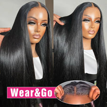 Load image into Gallery viewer, Crowned Roots Glueless Wear &amp; Go Wig Bone Straight Lace Front Human Hair Wig
